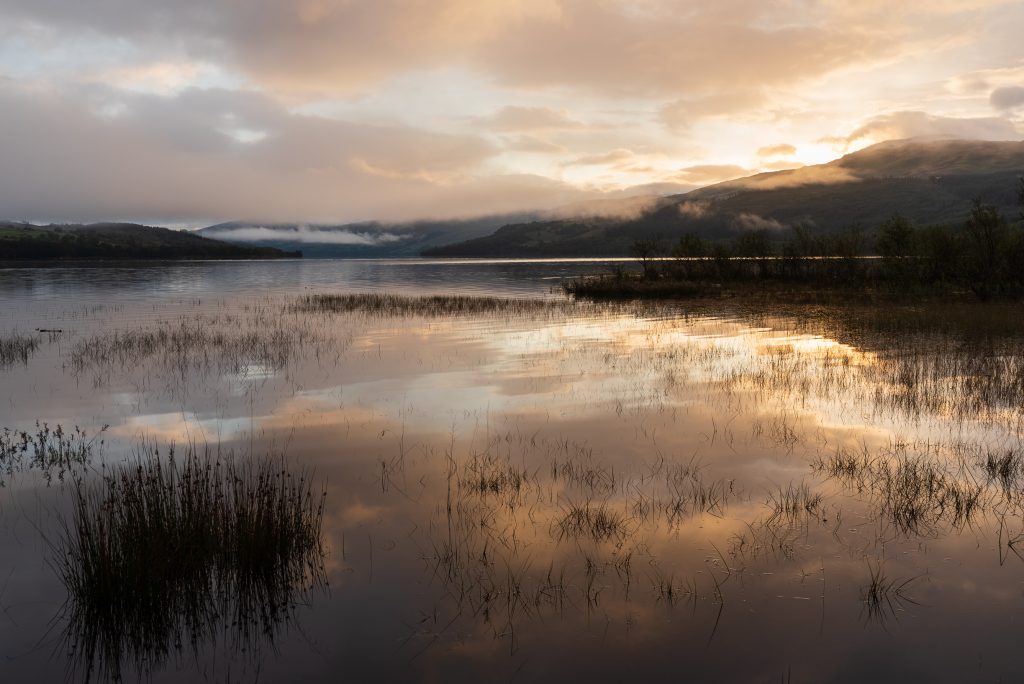 Loch Tay Sonnenaufgang