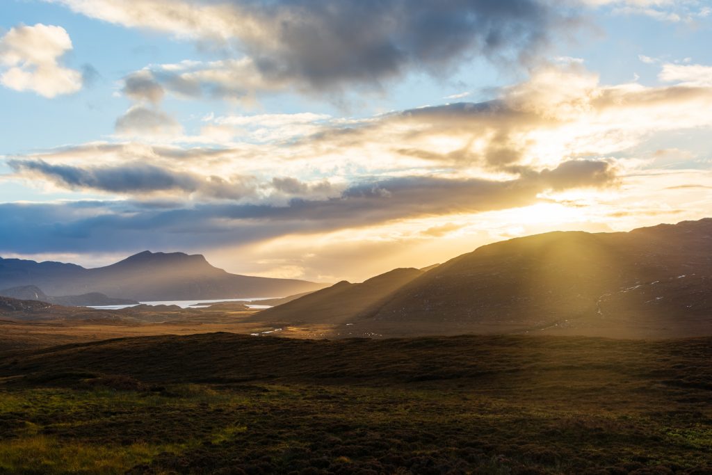 Sonnenuntergang in der Nähe von Ullapool